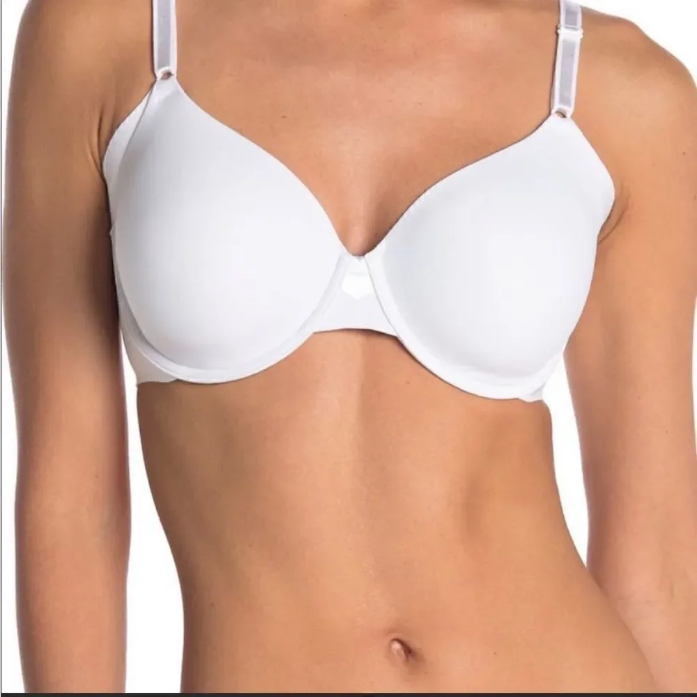 Olga Women’s set of two no side effects underwear contour white bra 40D , NWT
